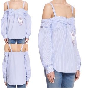 N.21 off the shoulder embellished blouse NWT